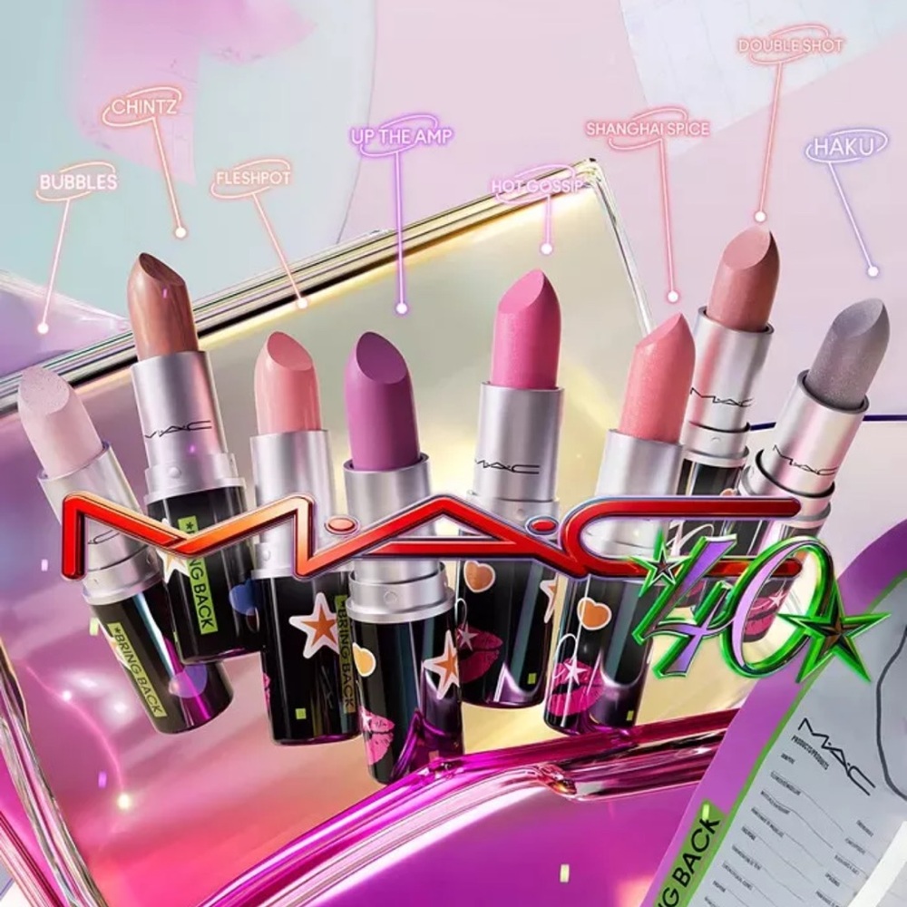 MAC Fleshpot Lipstick Bringbacks Limited Edition 40th Edition NEW - Picture 7 of 7